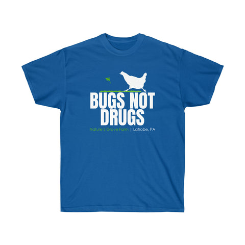 Bugs Not Drugs Grasshopper Unisex Tee