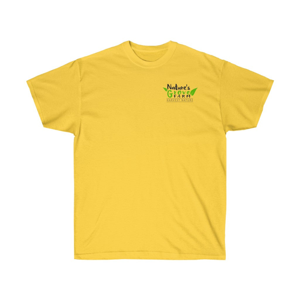 Nature's Grove Farm Chest Logo Unisex Tee